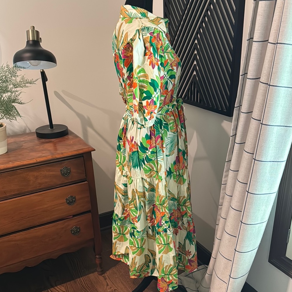 Flying Tomato Tropical midi dress medium - Picture 3 of 5
